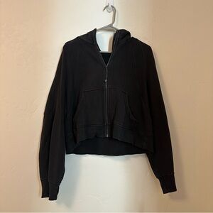 BLACK LULULEMON SCUBA HOODIE M/L